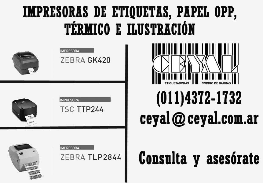 ETIQUETAS AUTOADHESIVAS ZEBRA GT800