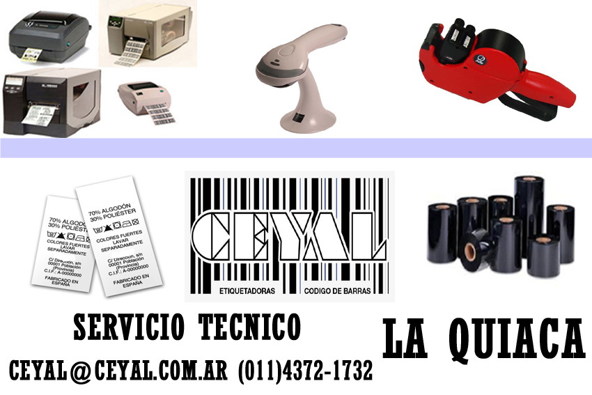 CINTA PARA IMPRESORA ZEBRA LA QUIACA