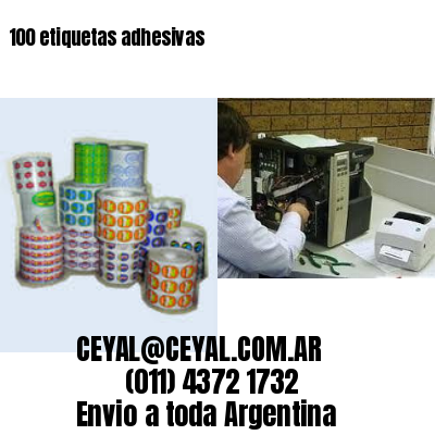 100 etiquetas adhesivas