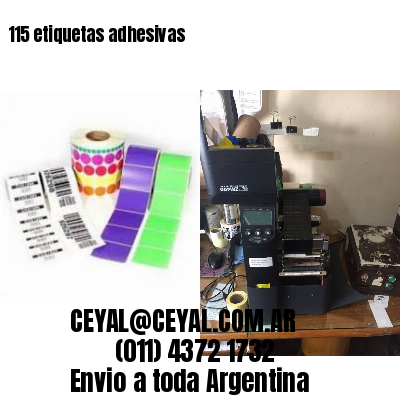 115 etiquetas adhesivas