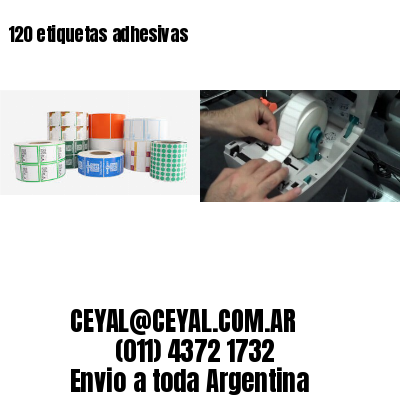 120 etiquetas adhesivas