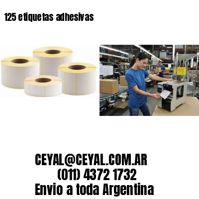 125 etiquetas adhesivas