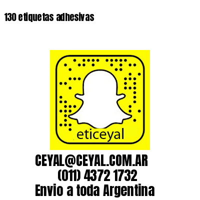 130 etiquetas adhesivas