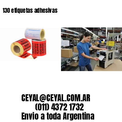 130 etiquetas adhesivas