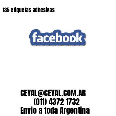 135 etiquetas adhesivas