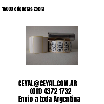 15000 etiquetas zebra