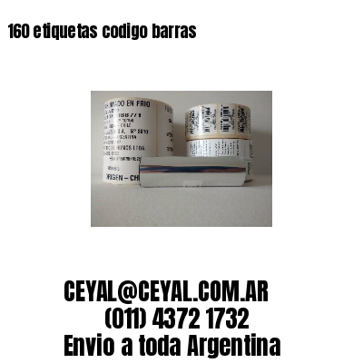 160 etiquetas codigo barras