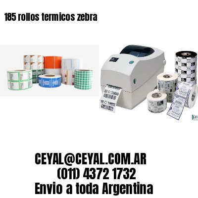 185 rollos termicos zebra