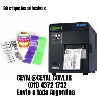 190 etiquetas adhesivas