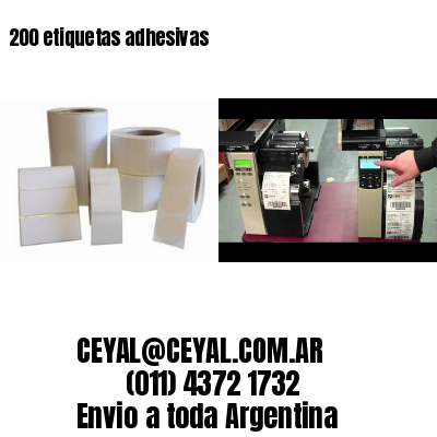 200 etiquetas adhesivas
