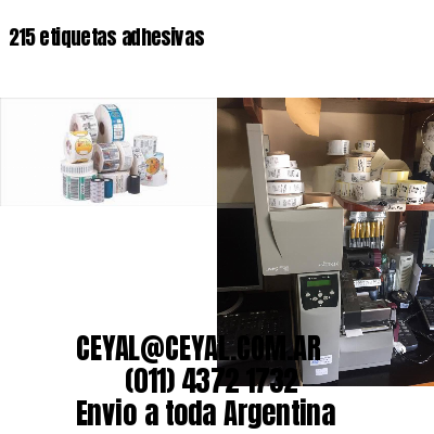 215 etiquetas adhesivas