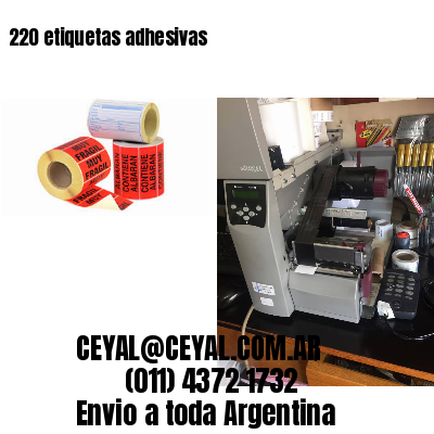 220 etiquetas adhesivas