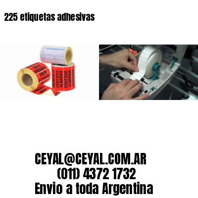 225 etiquetas adhesivas