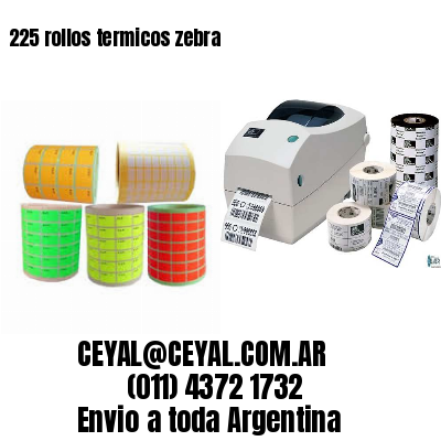 225 rollos termicos zebra