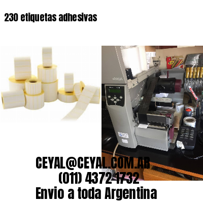 230 etiquetas adhesivas