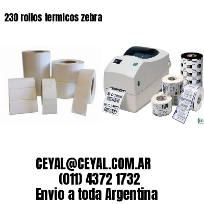 230 rollos termicos zebra
