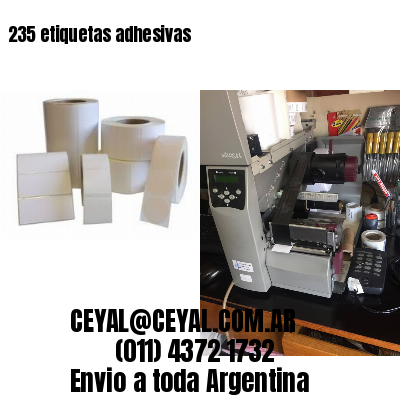 235 etiquetas adhesivas