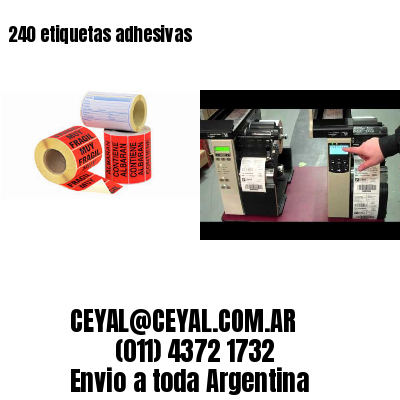 240 etiquetas adhesivas