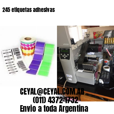 245 etiquetas adhesivas