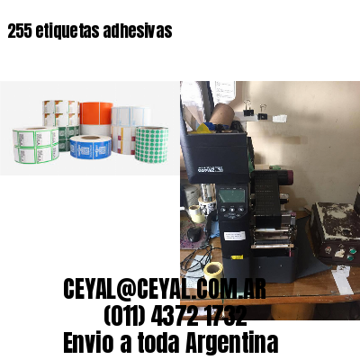 255 etiquetas adhesivas