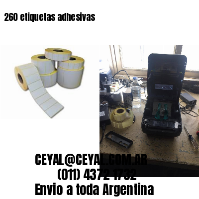 260 etiquetas adhesivas