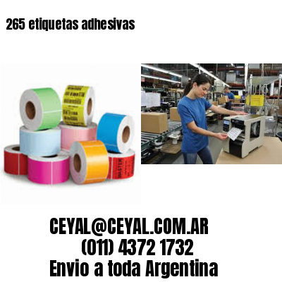 265 etiquetas adhesivas