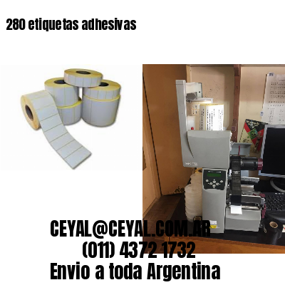 280 etiquetas adhesivas