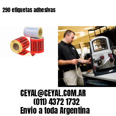 290 etiquetas adhesivas
