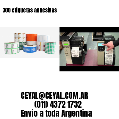 300 etiquetas adhesivas