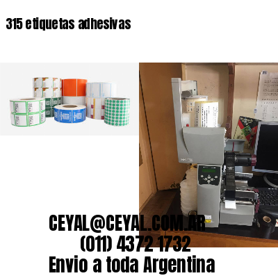315 etiquetas adhesivas
