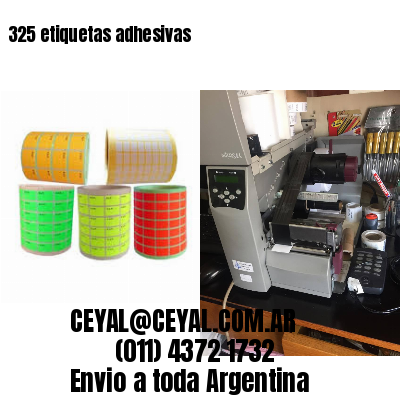 325 etiquetas adhesivas