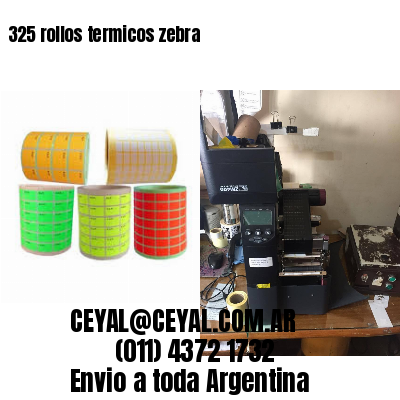 325 rollos termicos zebra