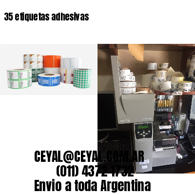 35 etiquetas adhesivas