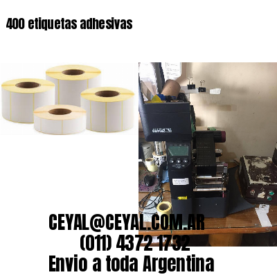 400 etiquetas adhesivas