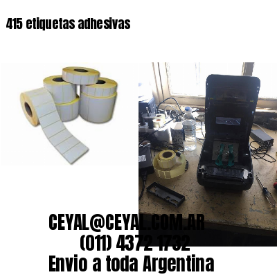 415 etiquetas adhesivas
