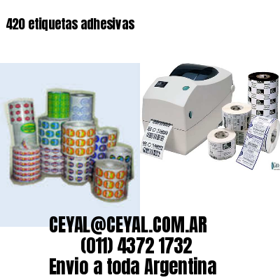 420 etiquetas adhesivas