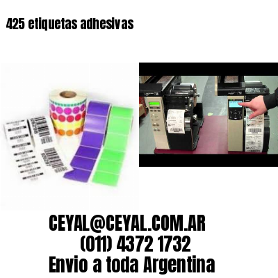 425 etiquetas adhesivas