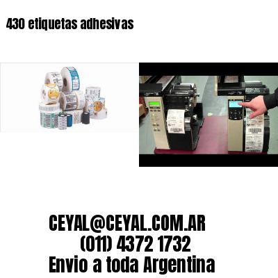 430 etiquetas adhesivas
