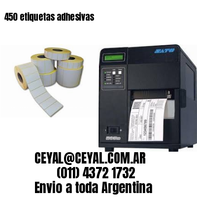 450 etiquetas adhesivas