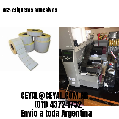 465 etiquetas adhesivas