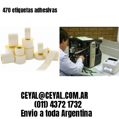 470 etiquetas adhesivas