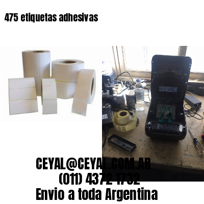 475 etiquetas adhesivas