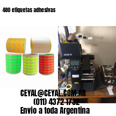 480 etiquetas adhesivas