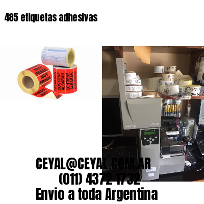 485 etiquetas adhesivas