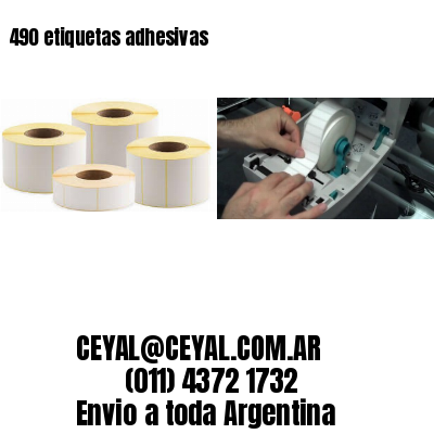 490 etiquetas adhesivas
