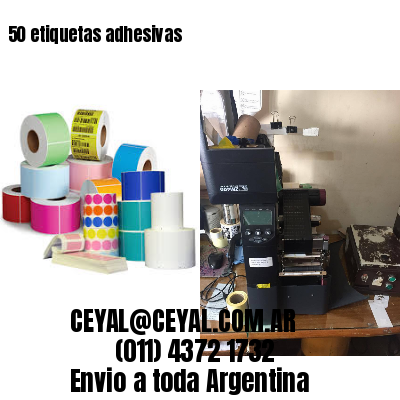 50 etiquetas adhesivas