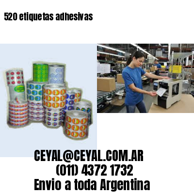 520 etiquetas adhesivas