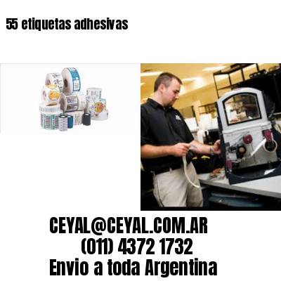 55 etiquetas adhesivas