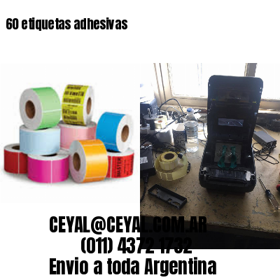 60 etiquetas adhesivas
