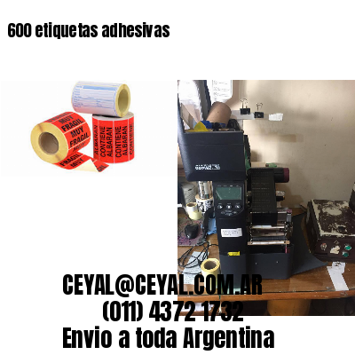 600 etiquetas adhesivas
